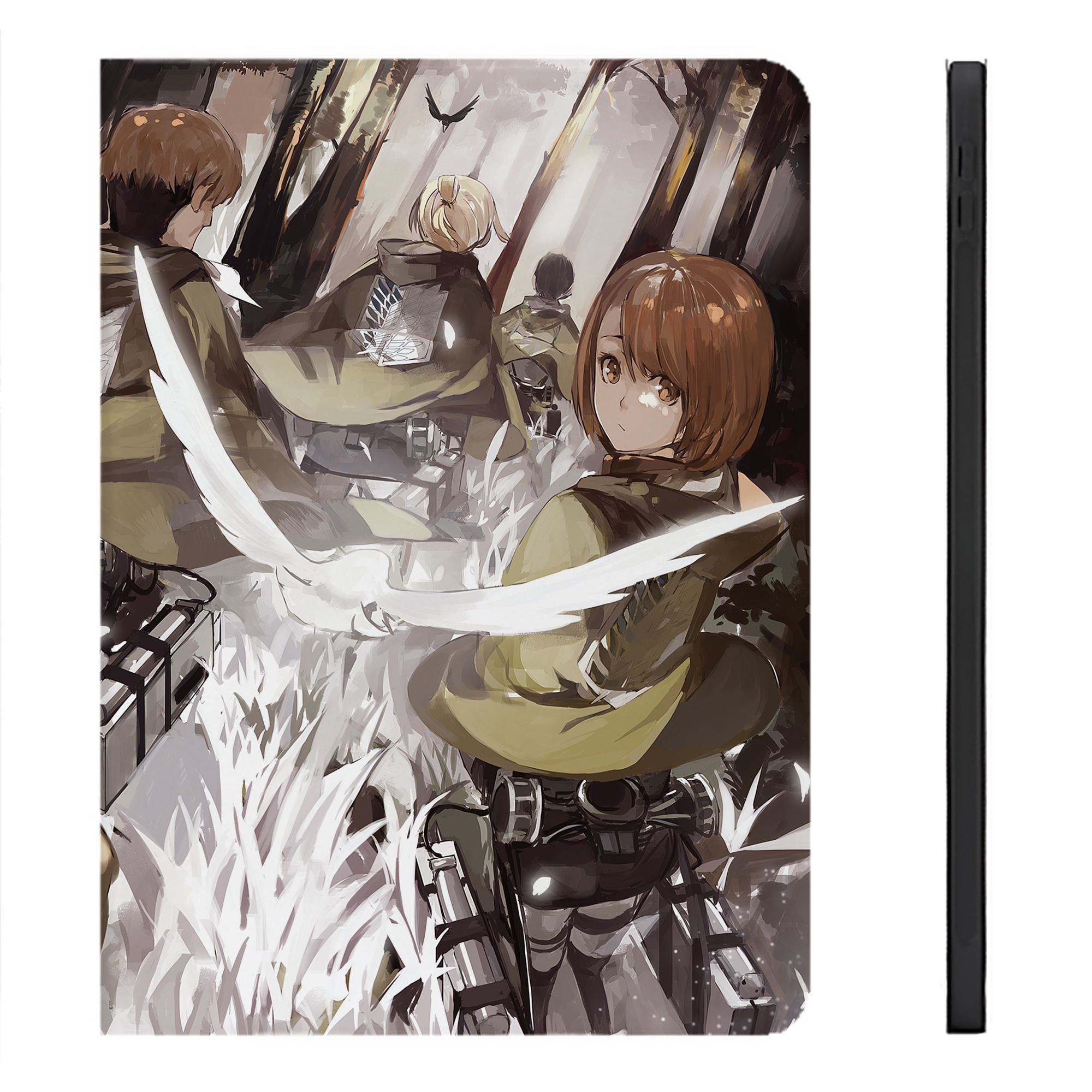 （画像用） 進撃の巨人 Attack on Titan IPadケース ペンホルダー付き ブックスタイルデザイン